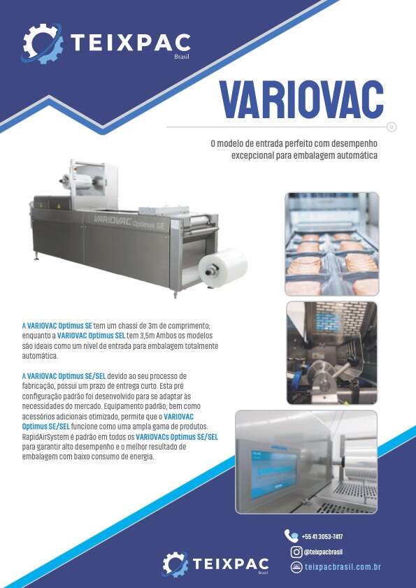 Capa do catálogo da máquina VARIOVAC